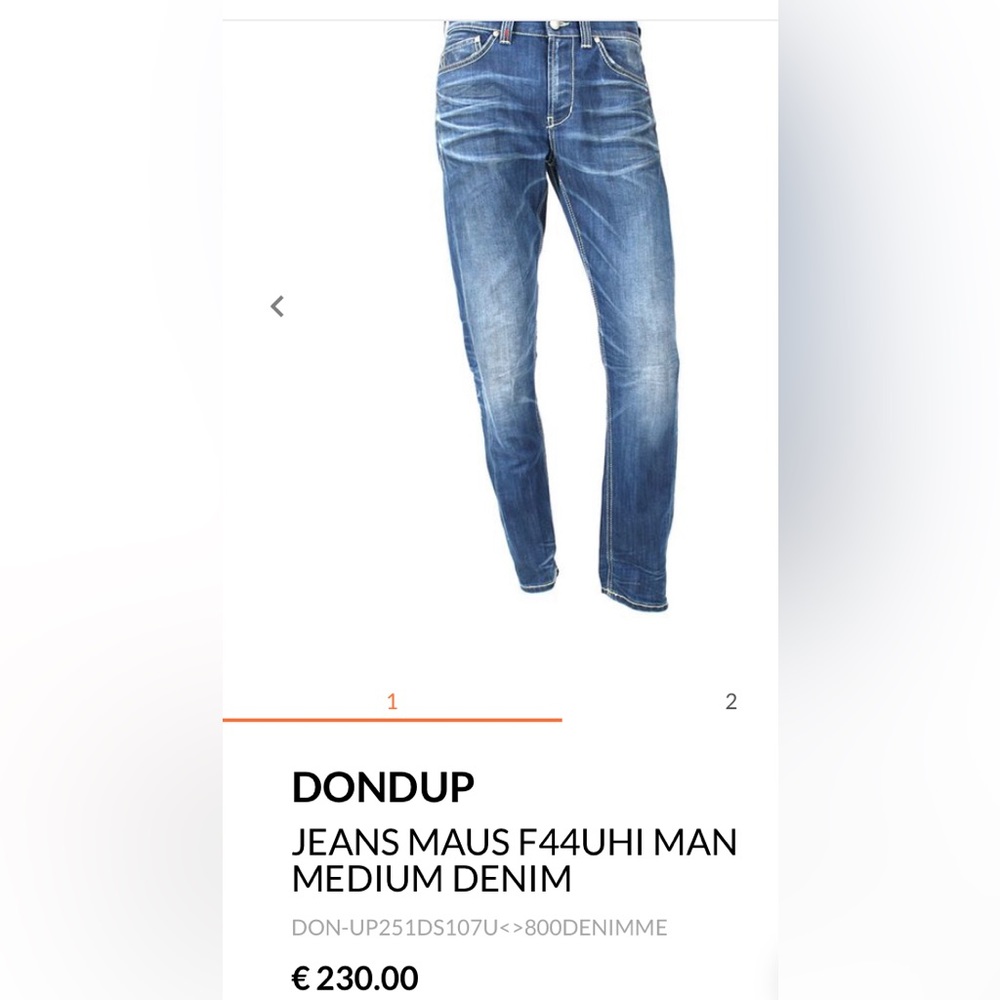 Dondup maus Italy jeans size 38 slim stretch